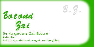 botond zai business card
